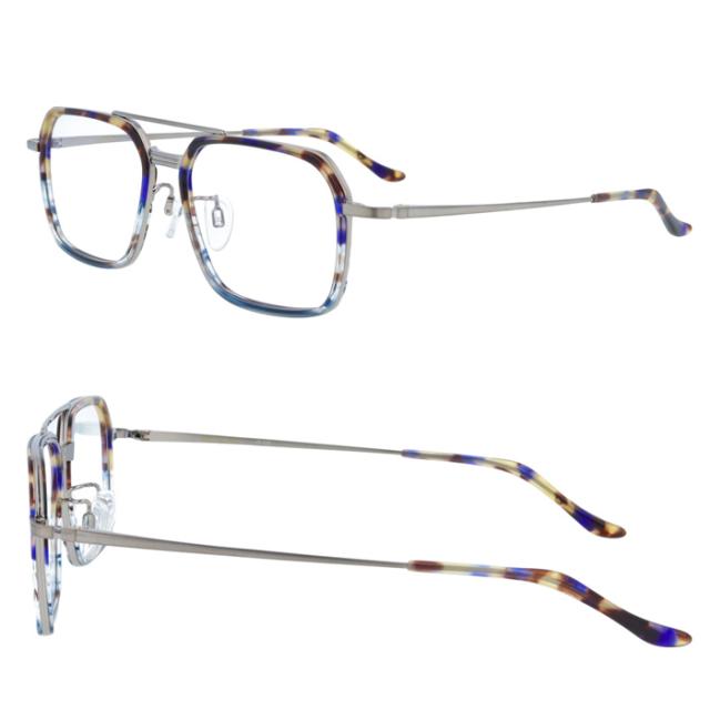 isoTope アイソトープ メガネ IS-528 C-1/2/3 53mm TITANIUM ACETATE 日本製 MADE IN JAPAN 3color