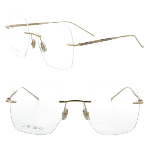 JIMMY CHOO ジミーチュウ メガネ JC364/G col.000/DDB 56mm フチなし