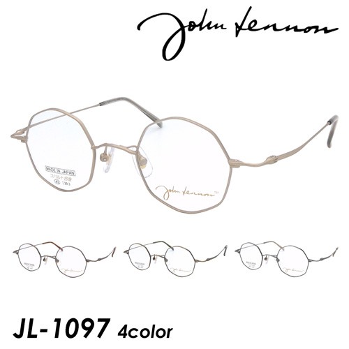 John Lennon ジョンレノン メガネ JL-1097 col.1/2/3/4 43mm 日本製 コバルト合金 丸メガネ 4color