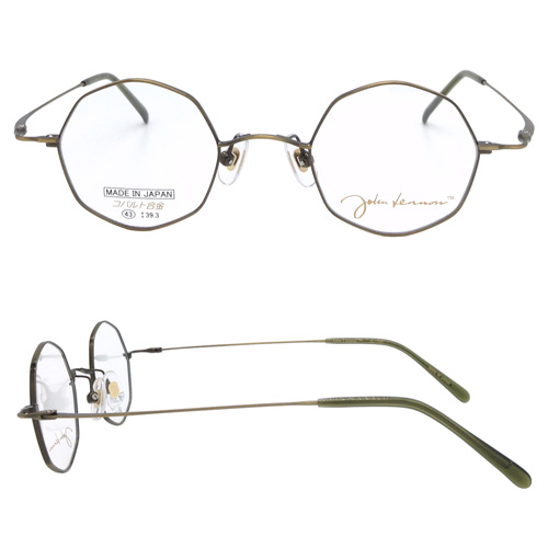 John Lennon ジョンレノン メガネ JL-1097 col.1/2/3/4 43mm 日本製 コバルト合金 丸メガネ 4color