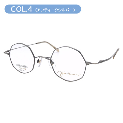 John Lennon ジョンレノン メガネ JL-1097 col.1/2/3/4 43mm 日本製 コバルト合金 丸メガネ 4color