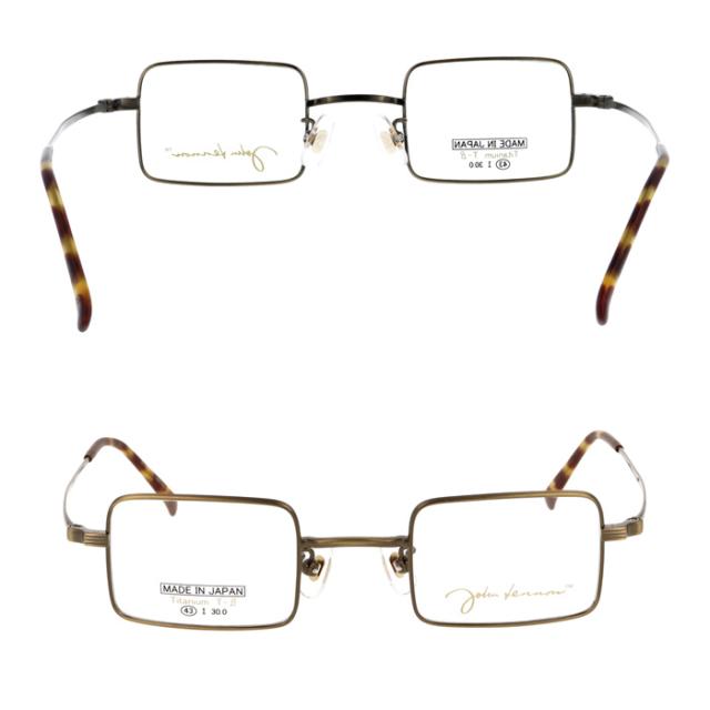 John Lennon ジョンレノン  メガネ JL-1116 col.2/3 43mm 日本製 Titanium スクエア