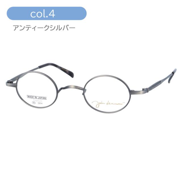 John Lennon ジョンレノン メガネ JL-1123 col.1/2/3/4 40mm 日本製 TITANIUM 丸メガネ 4color