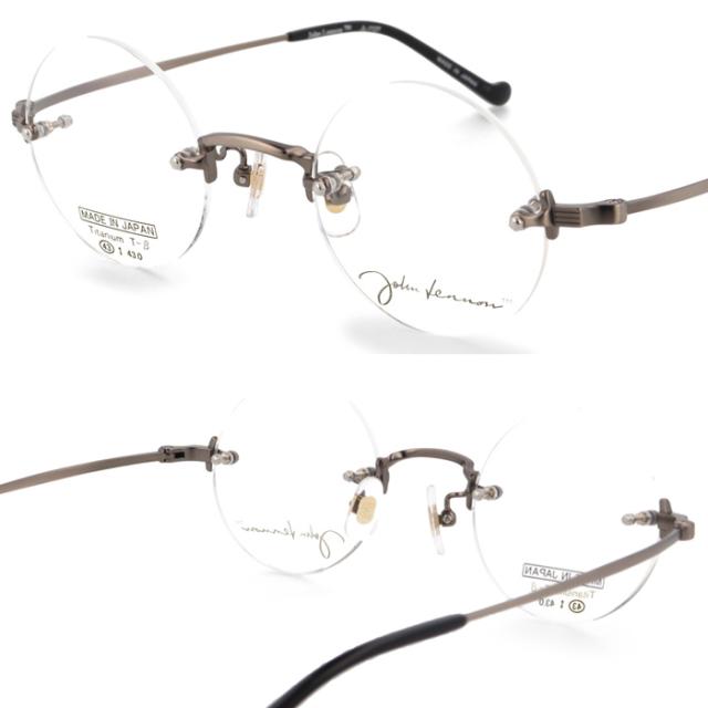 John Lennon ジョンレノン メガネ JL-1127 col.1/2/3/4 43mm 日本製 TITANIUM 丸メガネ 4color