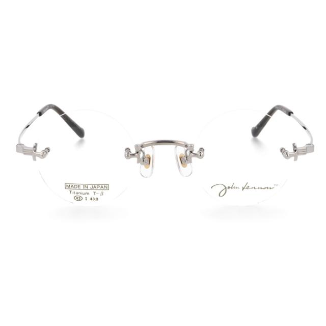 John Lennon ジョンレノン メガネ JL-1127 col.1/2/3/4 43mm 日本製 TITANIUM 丸メガネ 4color
