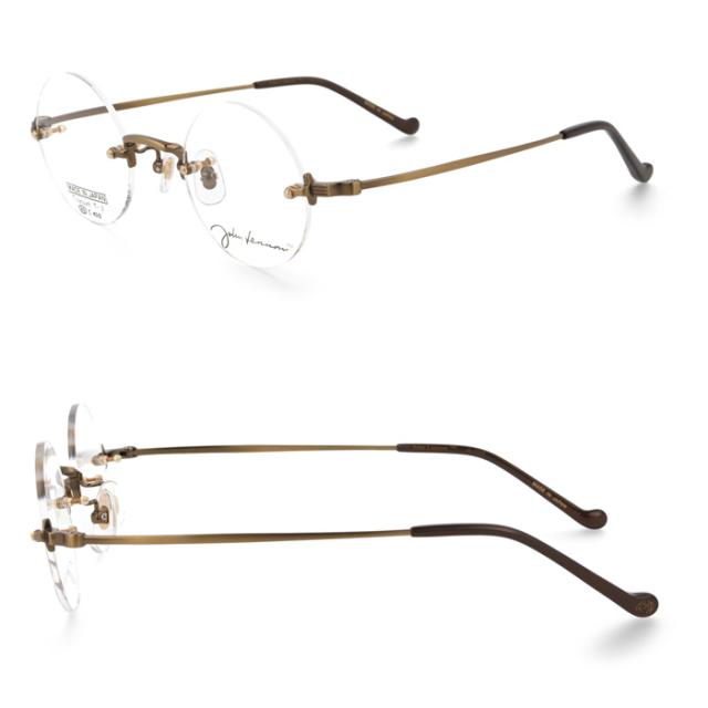 John Lennon ジョンレノン メガネ JL-1127 col.1/2/3/4 43mm 日本製 TITANIUM 丸メガネ 4color