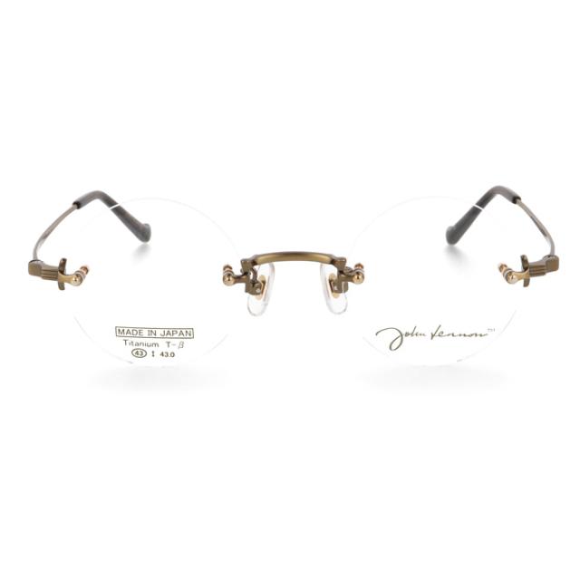 John Lennon ジョンレノン メガネ JL-1127 col.1/2/3/4 43mm 日本製 TITANIUM 丸メガネ 4color