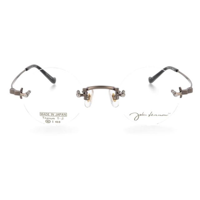 John Lennon ジョンレノン メガネ JL-1127 col.1/2/3/4 43mm 日本製 TITANIUM 丸メガネ 4color