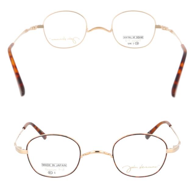 John Lennon ジョンレノン メガネ JL-1132 col.1/2/3/4 41mm 日本製 TITANIUM 丸メガネ 4color