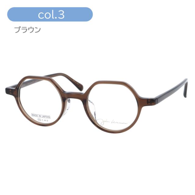 John Lennon ジョンレノン メガネ JL-6021 col.1/2/3/4 45mm 日本製  丸メガネ クラウンパント クラシカル 4color