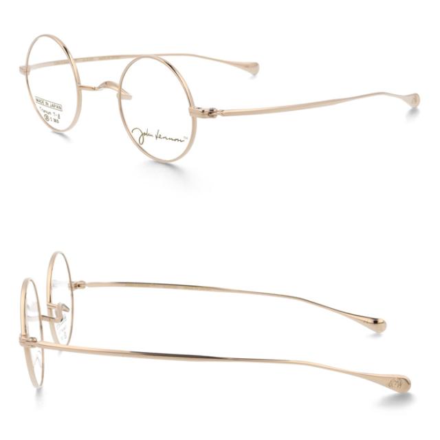 John Lennon ジョンレノン メガネ JL-A105 col.1/2/3/4 39mm 日本製 TITANIUM 丸メガネ 4color
