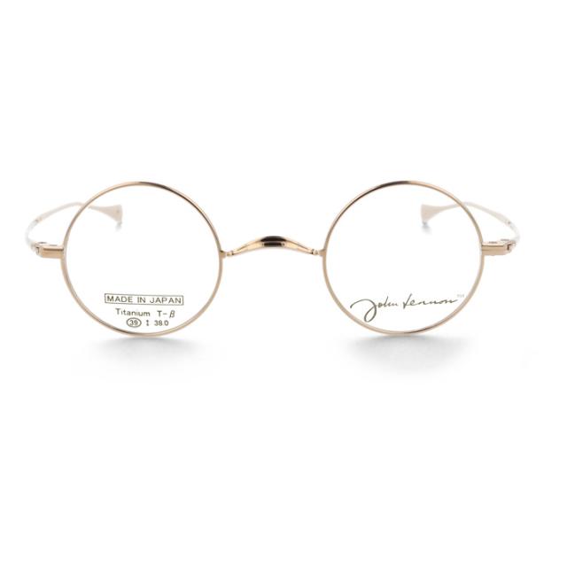 John Lennon ジョンレノン メガネ JL-A105 col.1/2/3/4 39mm 日本製 TITANIUM 丸メガネ 4color