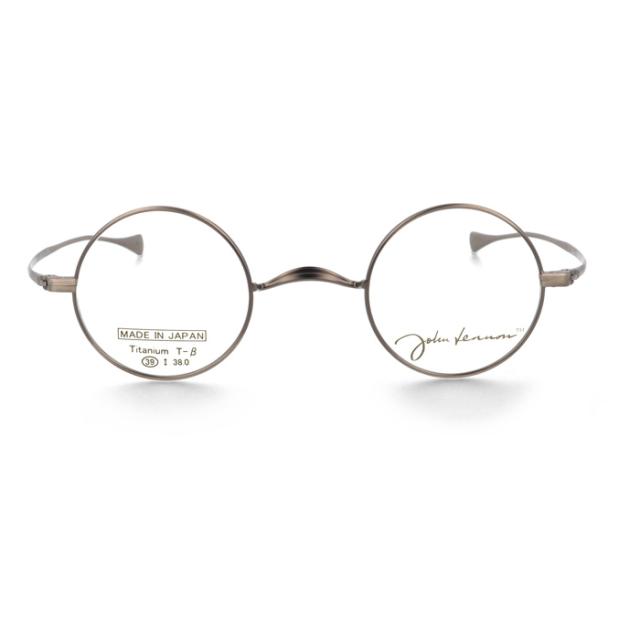 John Lennon ジョンレノン メガネ JL-A105 col.1/2/3/4 39mm 日本製 TITANIUM 丸メガネ 4color