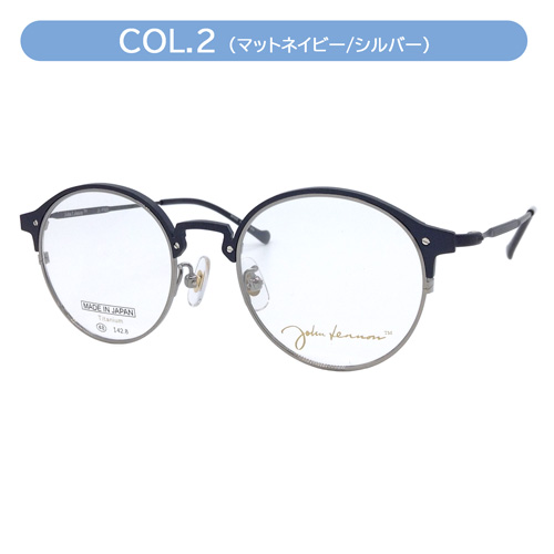 John Lennon ジョンレノン メガネ JL-P305 col.1/2/3/4 48mm 日本製 TITANIUM 丸メガネ 4color