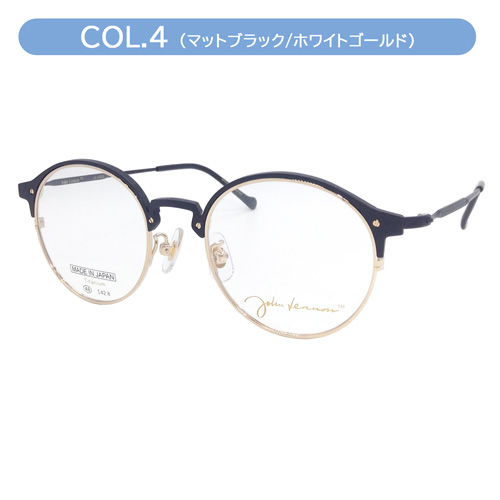 John Lennon ジョンレノン メガネ JL-P305 col.1/2/3/4 48mm 日本製 TITANIUM 丸メガネ 4color