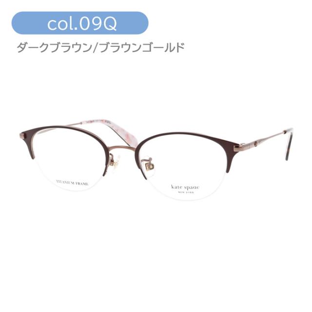 Kate spade ケイトスペード メガネ CALLEY 2/FJ col.807/09Q/C9A 3color チタン ハーフリム_4