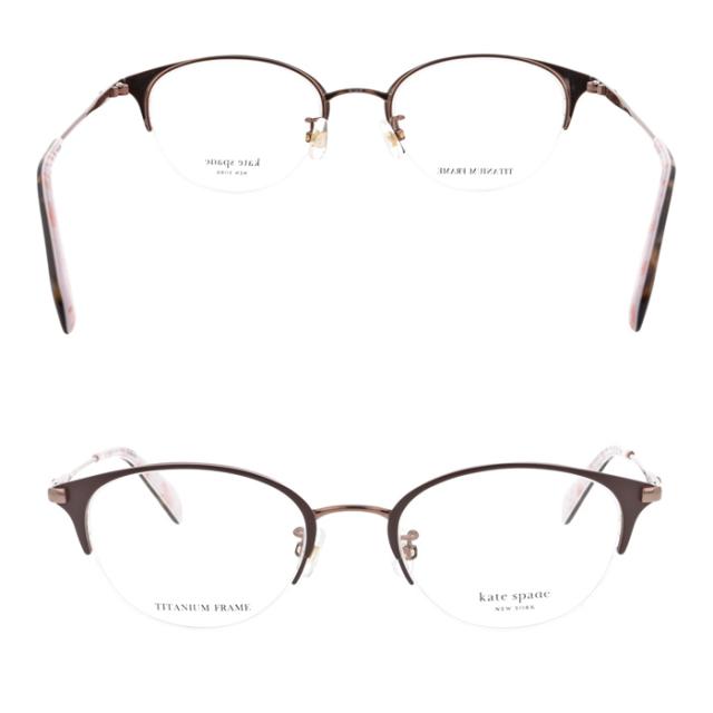 Kate spade ケイトスペード メガネ CALLEY 2/FJ col.807/09Q/C9A 3color チタン ハーフリム_6