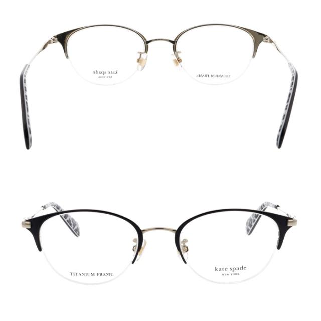 Kate spade ケイトスペード メガネ CALLEY 2/FJ col.807/09Q/C9A 3color チタン ハーフリム_3