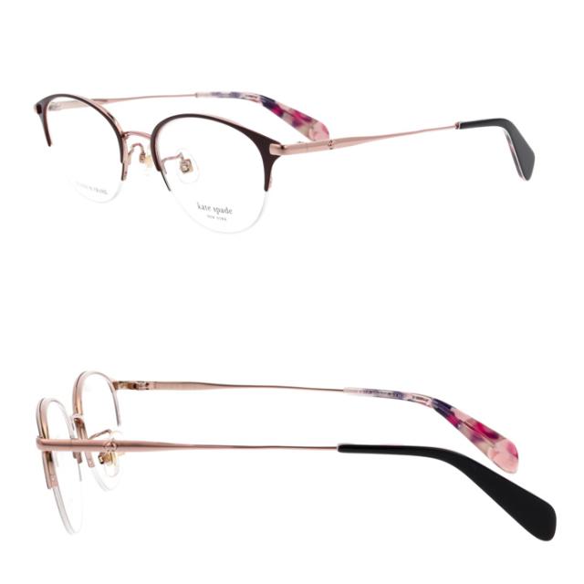 Kate spade ケイトスペード メガネ CALLEY 2/FJ col.807/09Q/C9A 3color チタン ハーフリム_8
