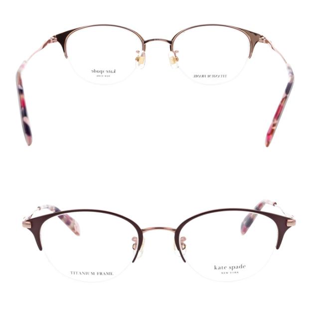 Kate spade ケイトスペード メガネ CALLEY 2/FJ col.807/09Q/C9A 3color チタン ハーフリム_9