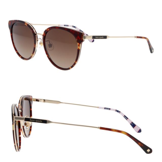 Kate spade new york ケイトスペード 黒眼鏡 GINNY/F/S col.8079O/086HA/59I3X 54粍 紫外線 UVはね除ける 3color
