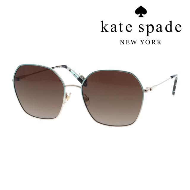 Kate spade new york ケイトスペード サングラス KENNA/G/S col.LKSHA 57mm GOLD GREEN ケイト・スペード ニューヨーク 紫外線 UVカット