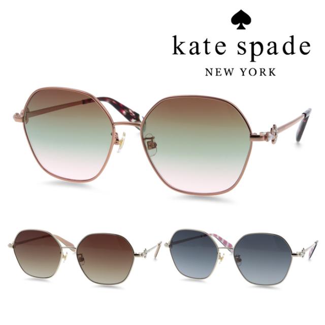 Kate spade new york ケイトスペード 黒眼鏡 VANDRA2/F/S col.金2BC/P80HA/RHL9O 57粍 紫外線 UVはね除ける 3color