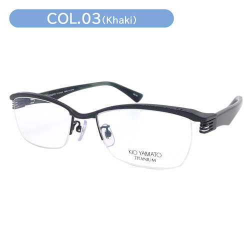 KIO YAMATO キオヤマト メガネ KT-496J col.03/04 54mm 日本製 鯖江 2color