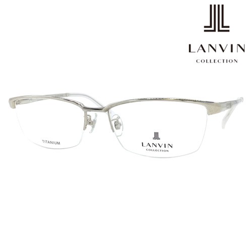 LANVIN COLLECTION ランバン コレクション メガネ VLC024J col.0B24/0530/0568/0579 55mm 日本製  チタン ハーフリム ナイロール 4colorの通販はau PAY マーケット - メガネのハヤミ | au PAY マーケット－通販サイト