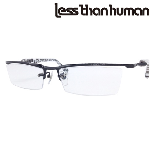 less than human レスザンヒューマン メガネ Andrei.C アンドレシー col.89K/195BK/195WK 55mm 日本製 キリン柄 ハーフリム 3color less than human レスザンヒューマン メガネ Andrei.C アンドレシー