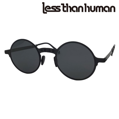 less than human レスザンヒューマン 折りたたみ式サングラス JFK col.01/02 48mm 紫外線 UVカット ラウンド  2color