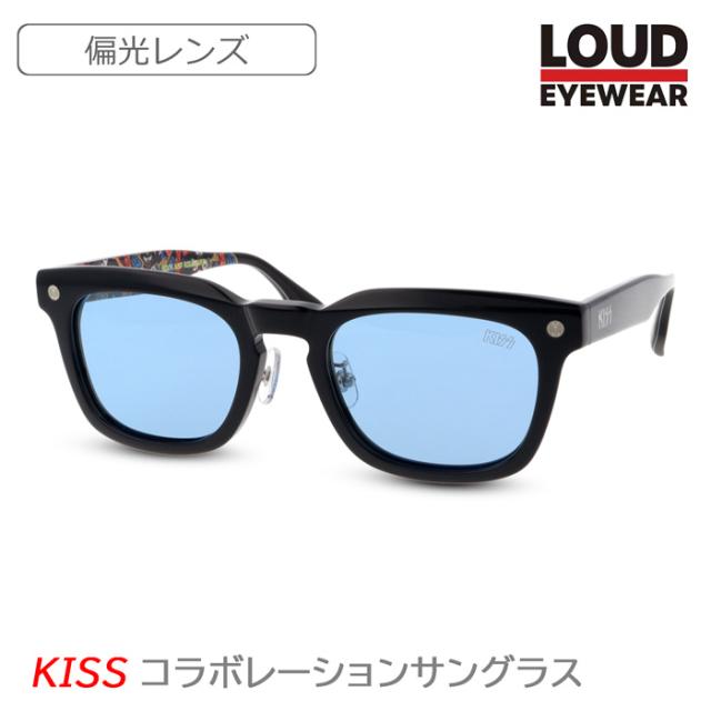 LOUD EYEWEAR ラウドアイウェア KISS コラボ 偏光サングラス ROCK AND ROLL OVERモデル 51mm キッス 地獄のロック ファイアー UVカット 紫外線