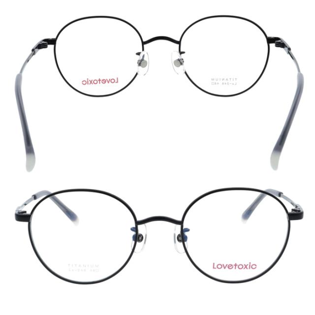 Lovetoxic(ラブトキシック) メガネ Lx-246 col.1/3/4 48mm ジュニア 小さめサイズ 大人小顔用 3color