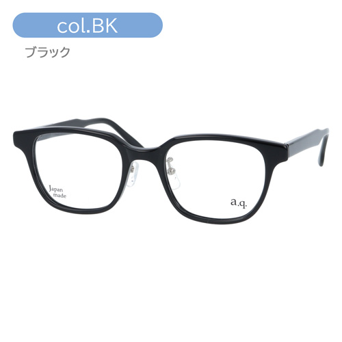 a.q. エー・ドット メガネ AY45007 col.BK/BR/GR 50mm 鯖江 日本製 シャルマン 3color 料金そのまま伊達メガネ/度付き対応 1.60〜1.74薄型非球面レンズセット_1