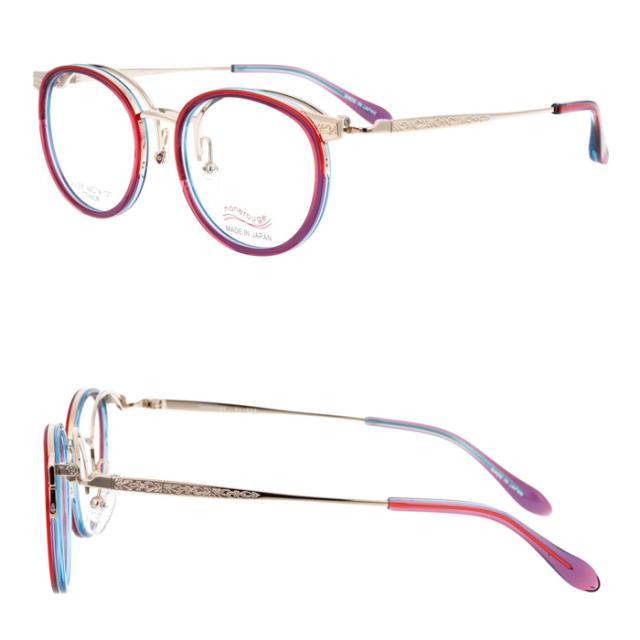 hanerouge ハネルージュ 跳ね上げメガネ hr-006 C-1/2/3/4 49mm 日本製 4color TITANIUM