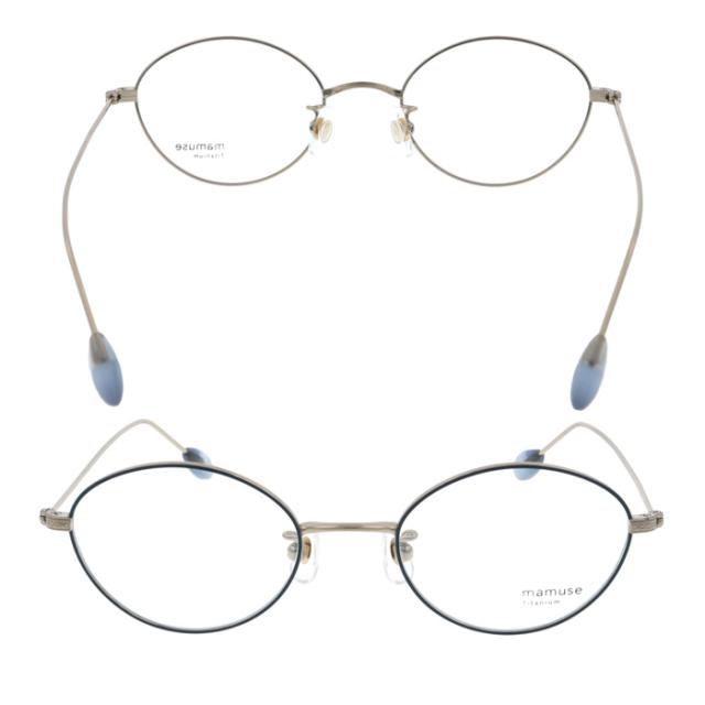 mamuse マミューズ メガネ m-8032 col.BLU/SKGR/ORBR/RBY 47mm 4color 日本製_3