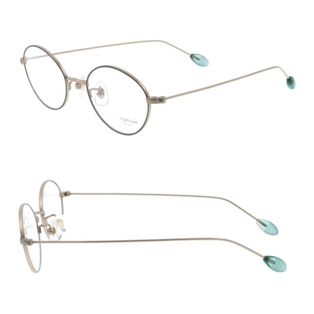 mamuse マミューズ メガネ m-8032 col.BLU/SKGR/ORBR/RBY 47mm 4color 日本製_5