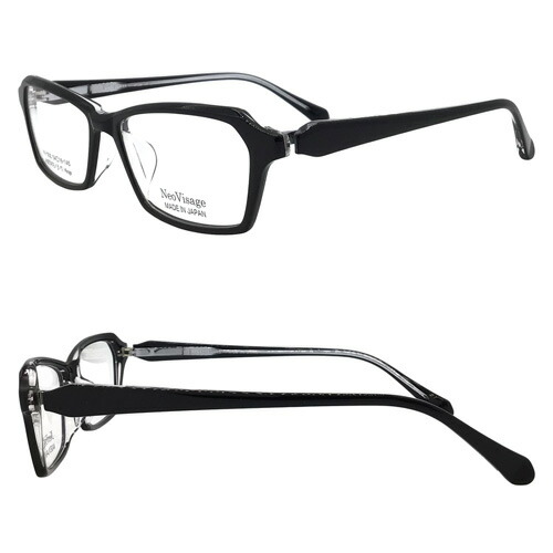 Neo Visage ネオヴィサージュ NV-002 col.1/2/4 54mm 日本製 度なし 伊達メガネ 度付き 遠近両用対応可能 3color