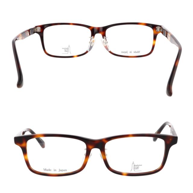 Manhattan Design Studio マンハッタン デザイン スタジオ メガネ MDS-122 col.1/2/3 60mm 日本製 大きいサイズ ビッグサイズ ロングテンプル 3color Made in Japan