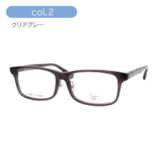 Manhattan Design Studio マンハッタン デザイン スタジオ メガネ MDS-122 col.1/2/3 60mm 日本製 大きいサイズ ビッグサイズ ロングテンプル 3color Made in Japan