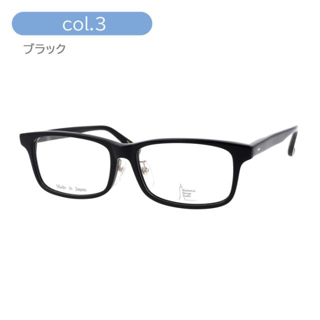 Manhattan Design Studio マンハッタン デザイン スタジオ メガネ MDS-122 col.1/2/3 60mm 日本製 大きいサイズ ビッグサイズ ロングテンプル 3color Made in Japan