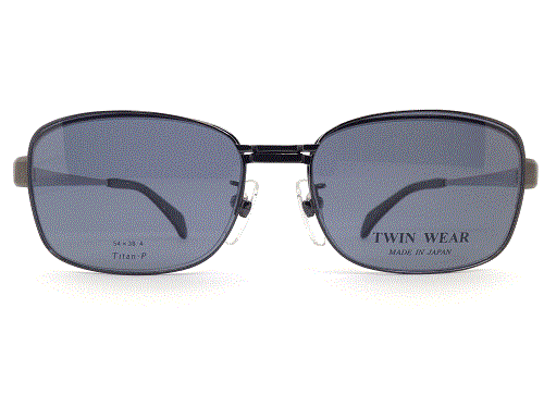 【TWINWEAR(ツインウェア)】【メガネ】【マグネット式サングラス】　TW-8003　col.4　54ｍｍ　日本