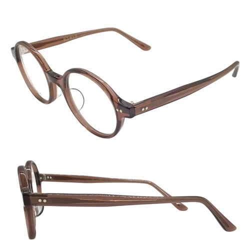 銘品晴夫作 メガネ メイヒンハルオサク ME-27 col.1/3 46mm 全2色 HAND MADE IN JAPAN 日本製