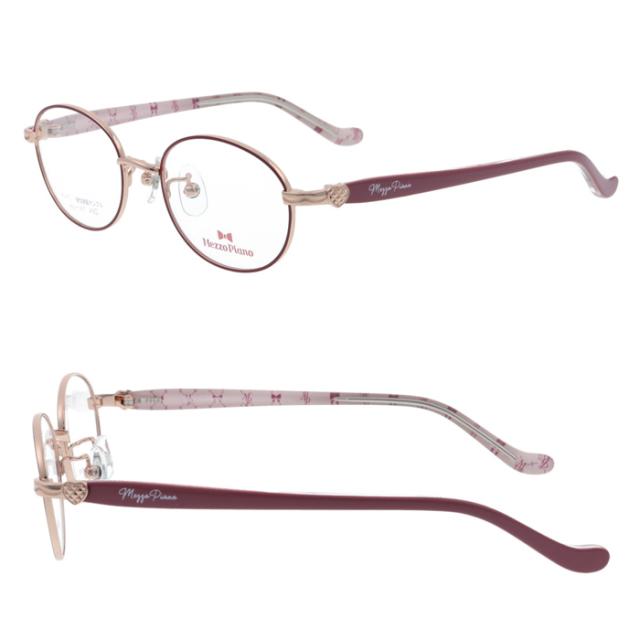 Mezzo piano メゾ ピアノ 子供用メガネ mp-167 col.1/2/3/4 45mm メゾピアノ キッズ チタニウム 弾性樹脂テンプル (4color)