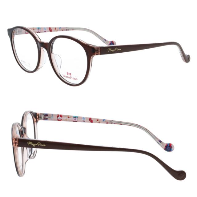 Mezzo piano メゾ ピアノ 子供用メガネ mp-168 col.1/2/3/4 46mm メゾピアノ キッズ 弾性樹脂テンプル (4color)