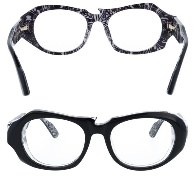 MonkeyFlip モンキーフリップ メガネ 寒霞 かんか col.1/2/6 51mm 3color