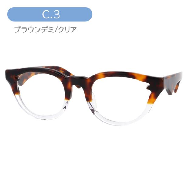 MonkeyFlip モンキーフリップ メガネ 龍月 りゅうげつ col.1/2/3/5 50mm 4color