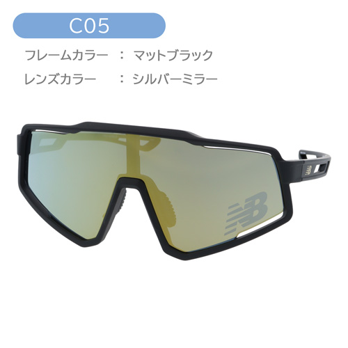 new balance ニューバランス サングラス NB08102 C01/02/03/05/07 141mm ミラー スポーツ 5color