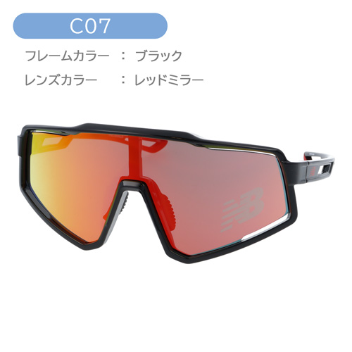 new balance ニューバランス サングラス NB08102 C01/02/03/05/07 141mm ミラー スポーツ 5color