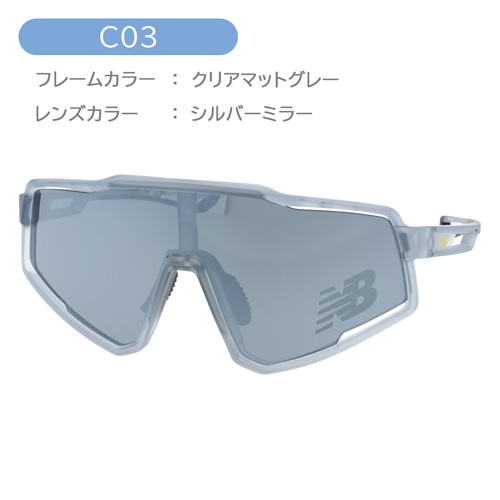 new balance ニューバランス サングラス NB08102 C01/02/03/05/07 141mm ミラー スポーツ 5color